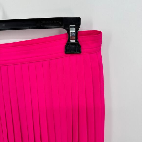 J. CREW Pink Pleated Midi Skirt // 12 - Picture 2 of 9